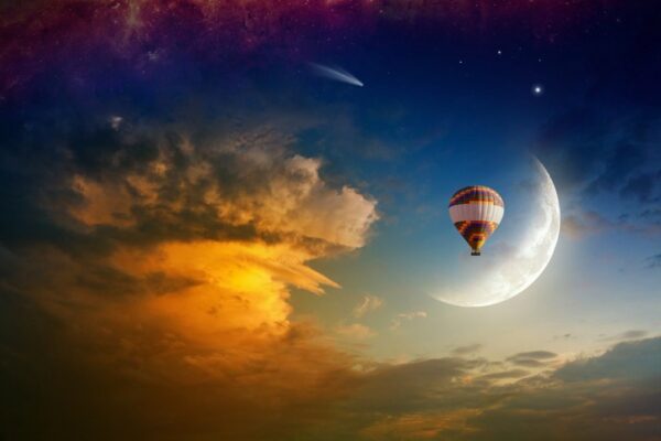 Peinture murale Ballon volant