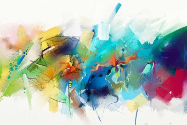 Peinture murale Palette de couleurs abstraites