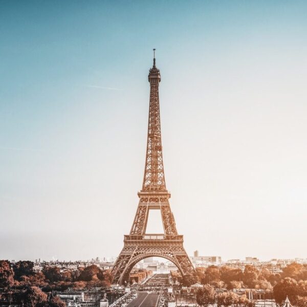 Peinture murale Vue sur les Tours Eiffel