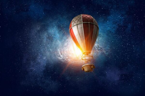 Peinture murale Ballon dans l'espace
