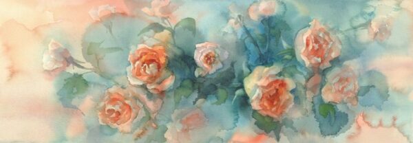 Peinture murale Bouquet de roses