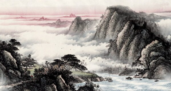 Peinture murale Paysage d'eau