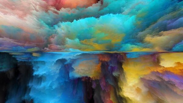 Peinture murale Paysage abstrait