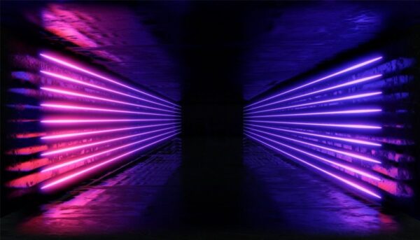 Peinture murale Lasers de lumière