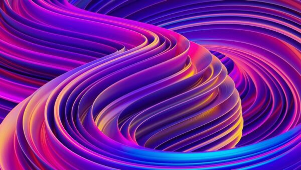 Peinture murale Vague de couleur