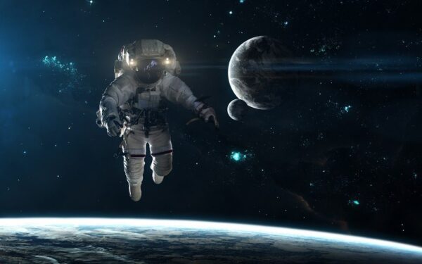 Peinture murale Astronaute dans l'espace