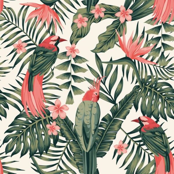 Sticker mural Plantes tropicales