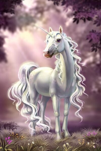 Papier peint licorne