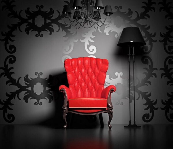 Peinture murale Fauteuil rouge