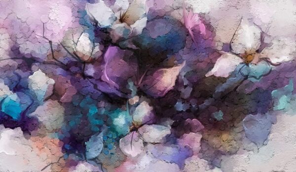 Sticker mural Acrylique Fleurs