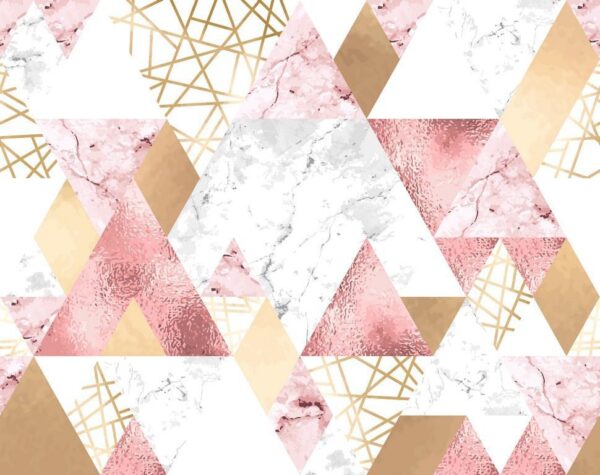 Peinture murale Triangles de marbre