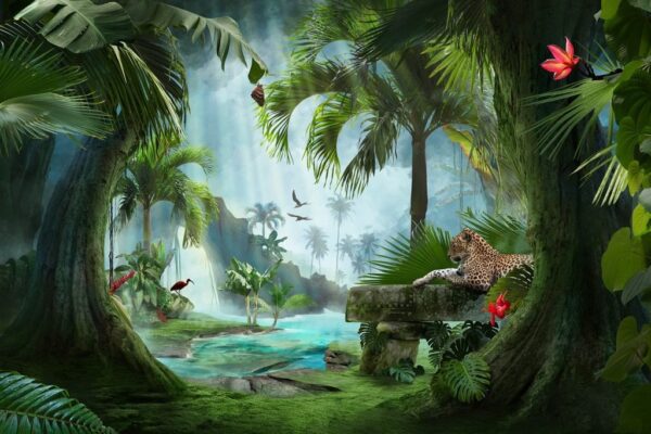 Poster XXL Jungle Beach