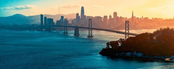 Peinture murale Paysage de Bay Bridge