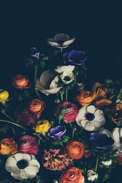Peinture murale Beau bouquet dans un style vintage