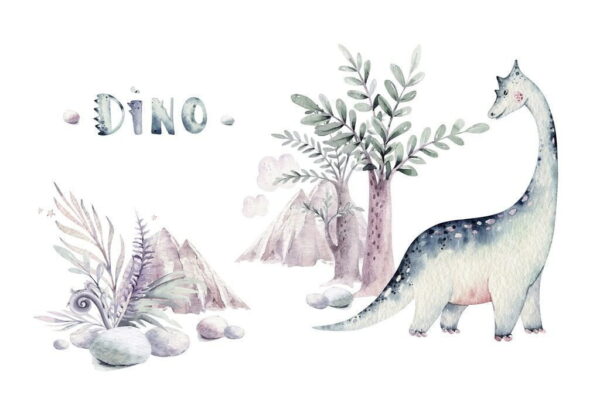 Peinture murale Illustration d'un petit dinosaure