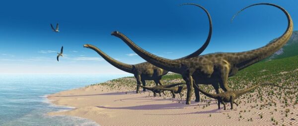 Poster XXL Île aux dinosaures