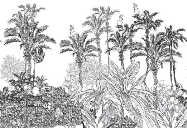 Peinture murale Illustration de la forêt