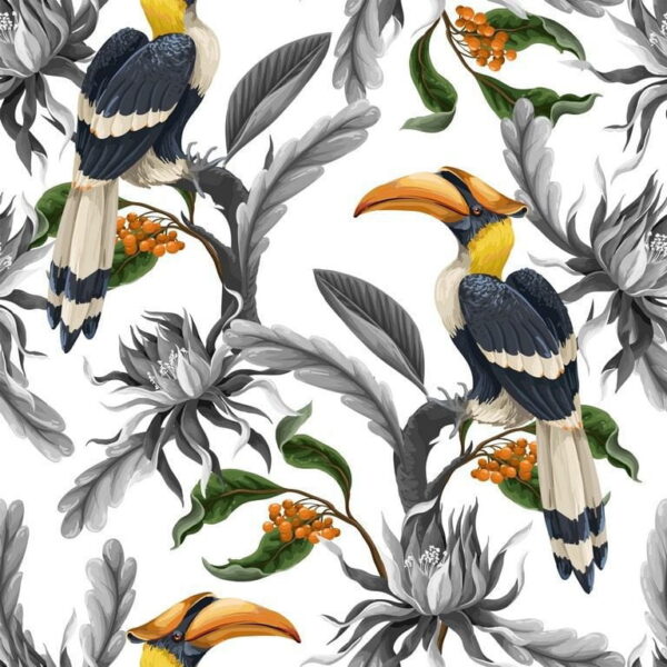 Peinture murale Oiseaux sur l'arbre