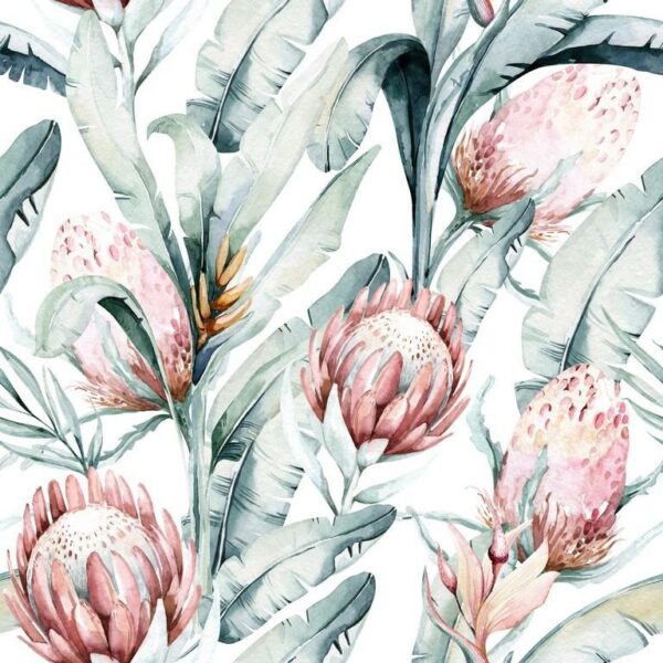 Sticker mural Fleurs tropicales
