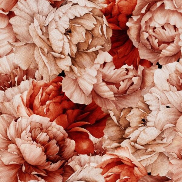 Sticker mural Fleurs de pivoine