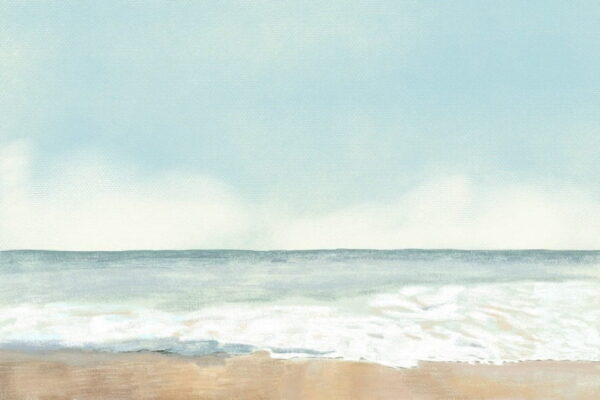Peinture murale Mer Bleue
