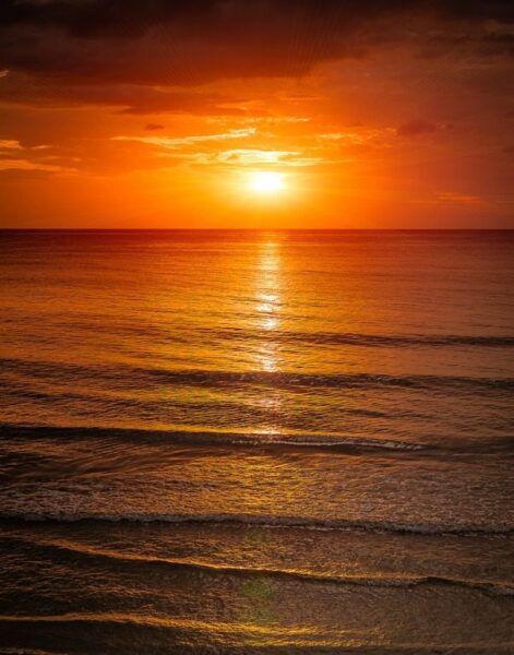 Peinture murale Coucher de soleil sanglant