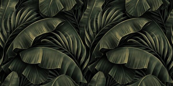 Peinture murale Feuilles de bananier