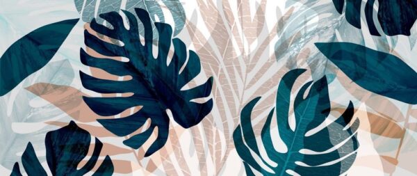 Sticker mural Feuilles tropicales