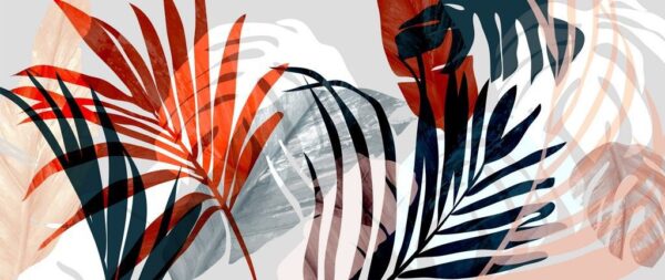 Peinture murale Feuilles de palmier