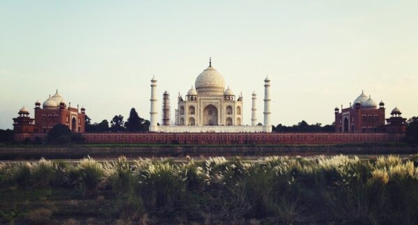 Peinture murale Vue du Taj Mahal