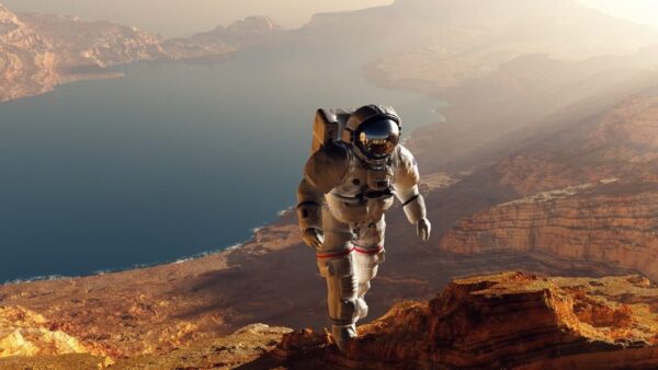 Peinture murale Astronaute