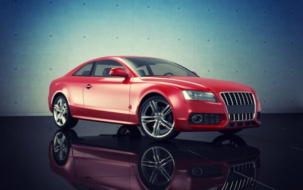 Peinture murale Voiture rouge