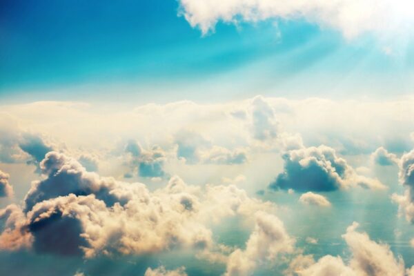 Peinture murale Nuages dans le ciel
