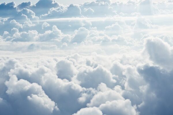 Peinture murale Nuages duveteux