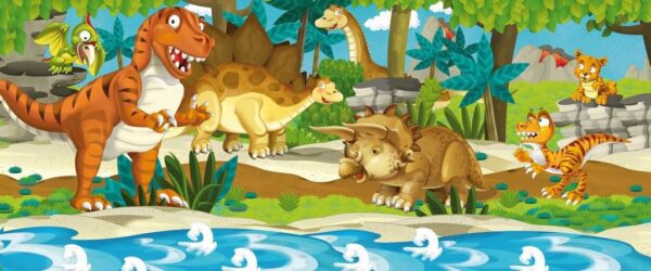 Peinture murale Dessiner des dinosaures