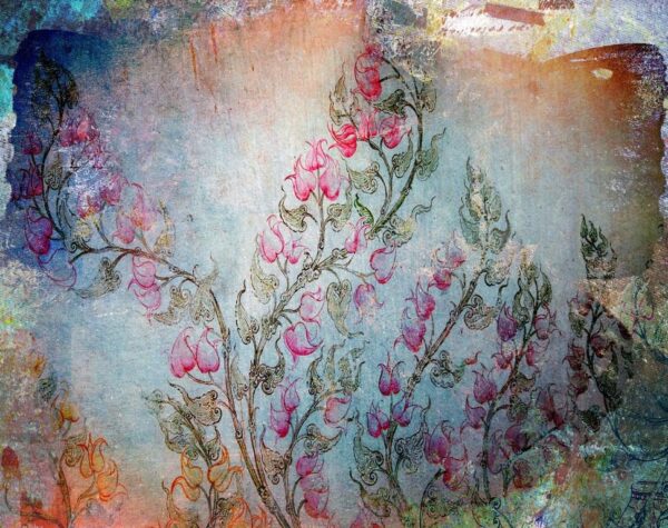 Peinture murale Texture florale