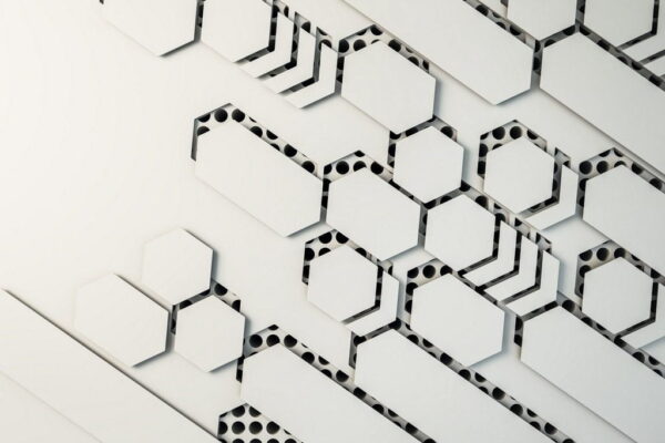 Peinture murale Mosaïque blanche