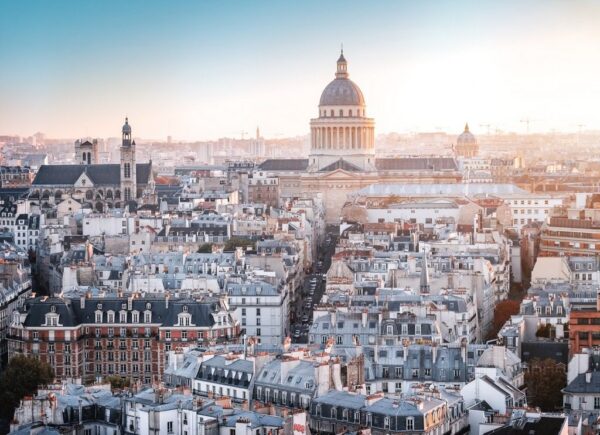 Peinture murale Paysage urbain de Paris