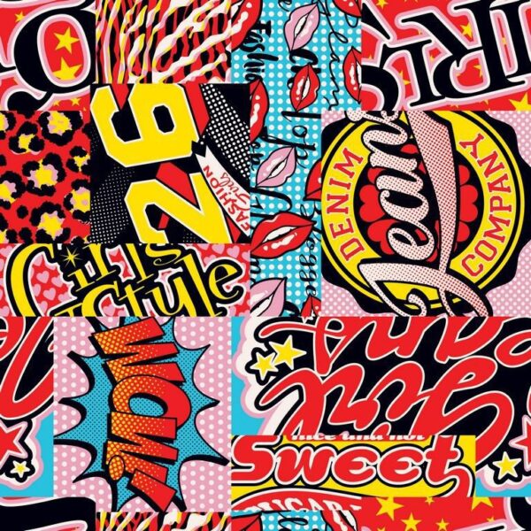 Peinture murale Style de bande dessinée
