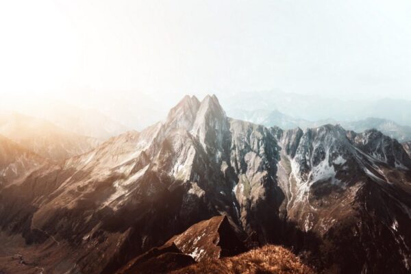 Peinture murale Montagne dans les Alpes bavaroises
