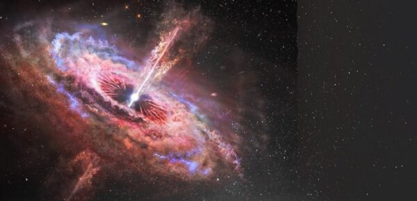 Peinture murale Nébuleuse avec des étoiles colorées