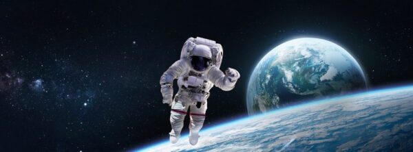 Peinture murale Astronaute dans l'espace