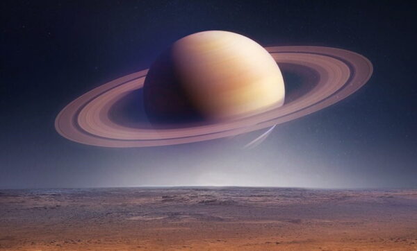 Peinture murale Anneaux de Saturne