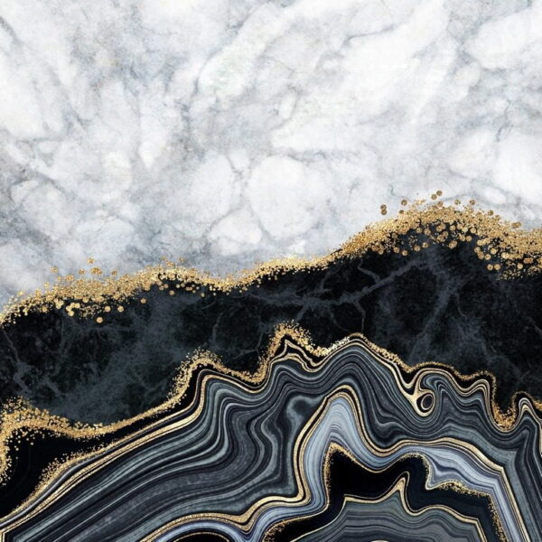 Peinture murale Vague noire