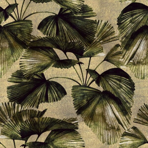 Sticker mural Feuilles de style vintage