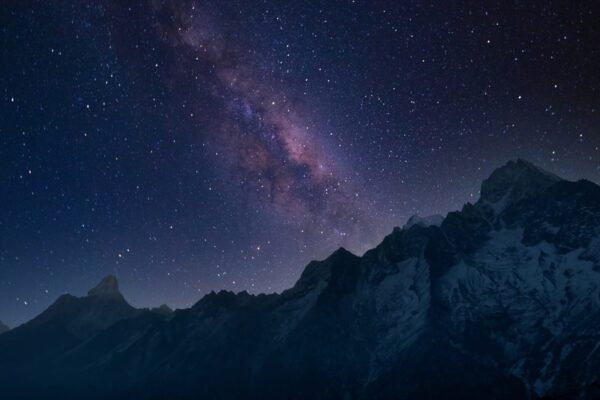 Poster XXL Étoiles et Montagnes