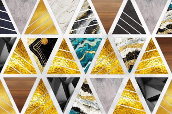 Peinture murale Mosaïque de Triangles