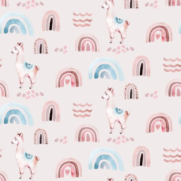 Poster XXL Lamas roses
