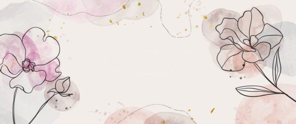 Peinture murale Dessin Pivoines