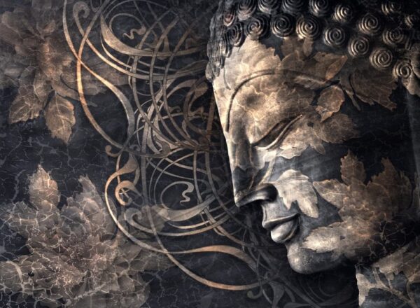 Peinture murale Tête de Bouddha